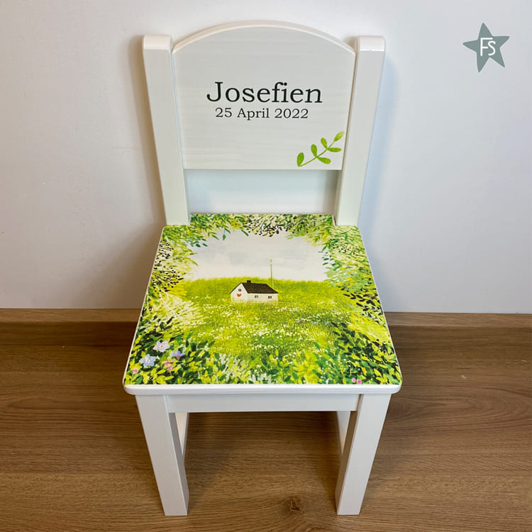 Geboortestoeltje met naam